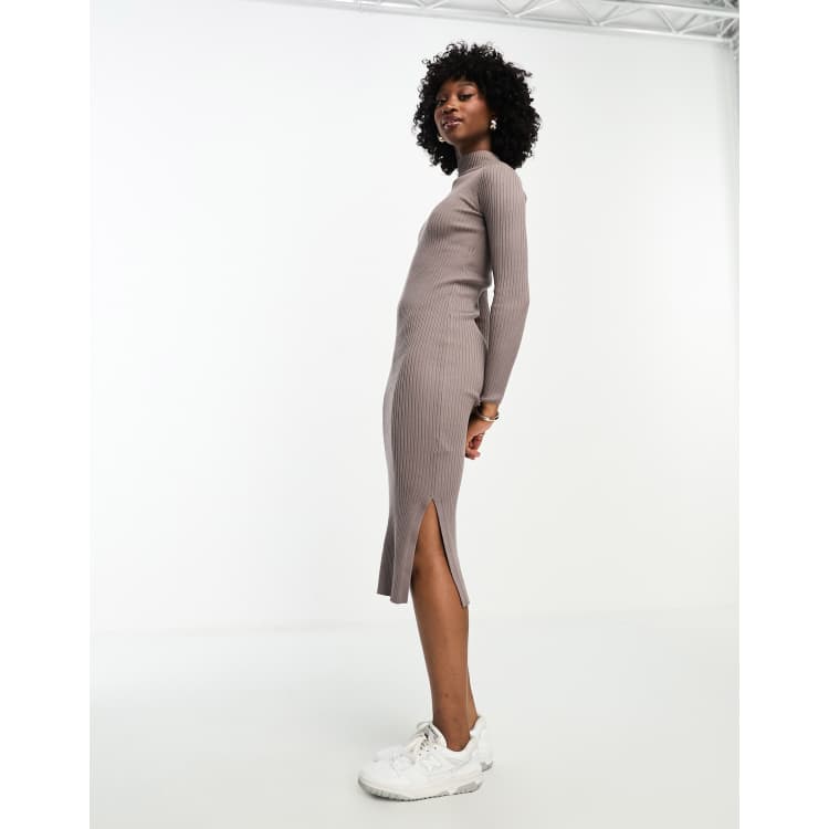 New look store ribbed midi dress