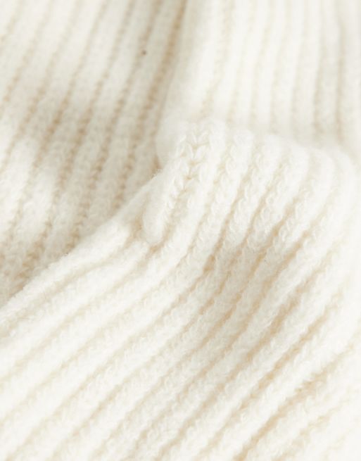 New Look ribbed leg warmer in cream, 3 of 3