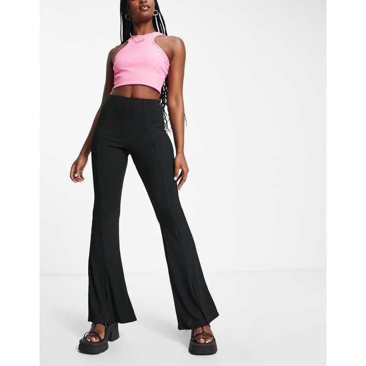 Tight black flare on sale pants