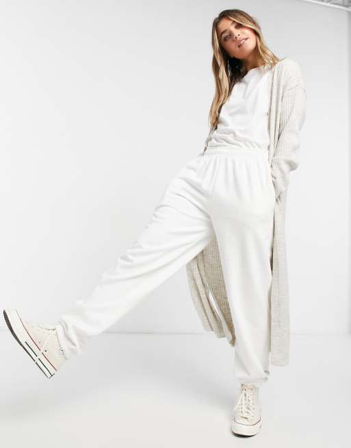New Look - Sandfarvet, ribstrikket lounge-sæt, 3 af 4