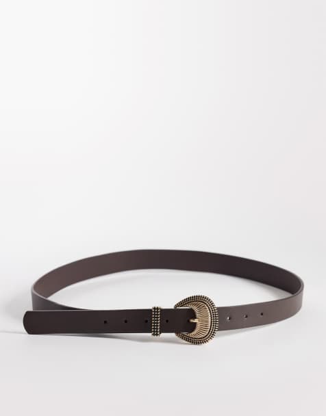 New Look - Riem met western gesp in bruin - view 1
