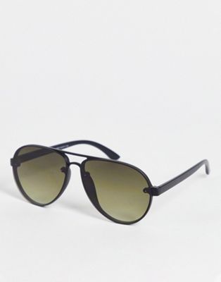 New Look rimless aviator sunglasses with black lens