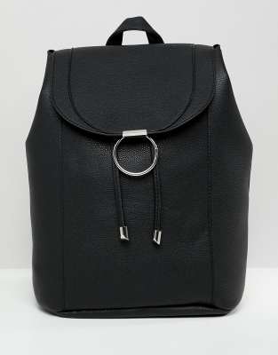 new look black rucksack