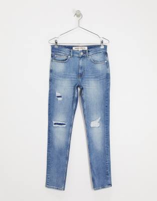 rip and repair skinny jeans