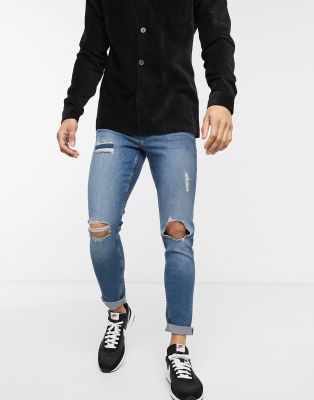 rip and repair skinny jeans