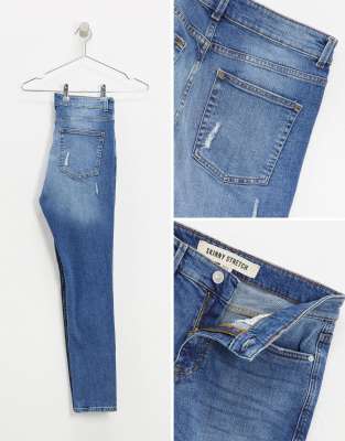 rip and repair skinny jeans
