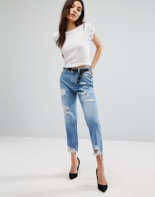 asos womens ripped jeans