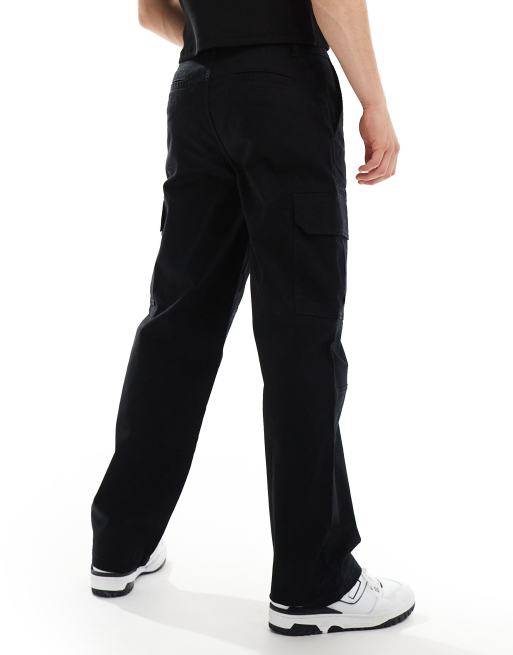 New Look ripstop cargo pants in black, 3 of 5