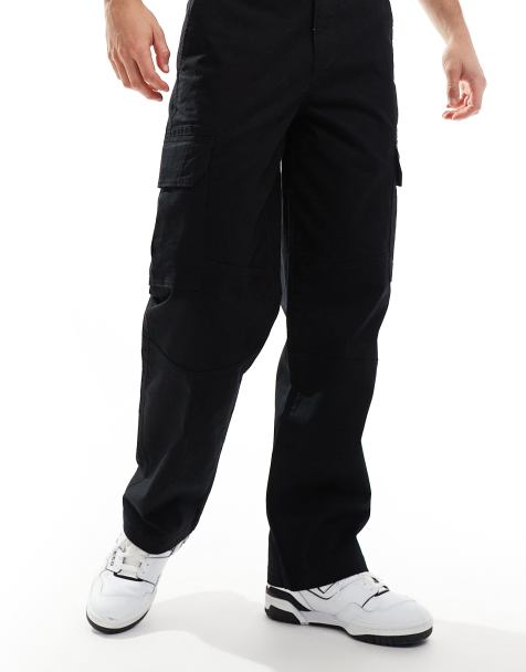 New Look ripstop cargo trousers in black - view 1