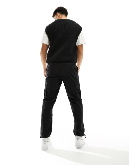 New Look - Ripstop cargobroek in zwart, 3 van 5