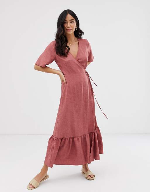 New Look Robe cache c ur tag e en lin Rose poudr