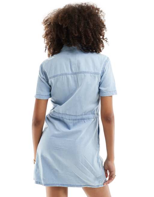 New Look - Robe chemise en jean, 4 de 4