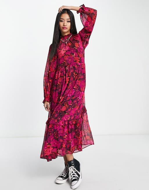 Robe Tunique Manches Longues Primark - Taille UK 16 - Gris Mousseline - Neuf Avec étiquettes - Style Décalé