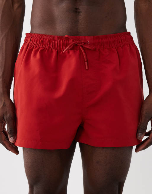 New Look – Röda, korta badshorts, 4 av 5