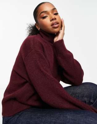 maroon womens jumper