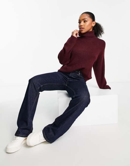 New look burgundy jumper sale