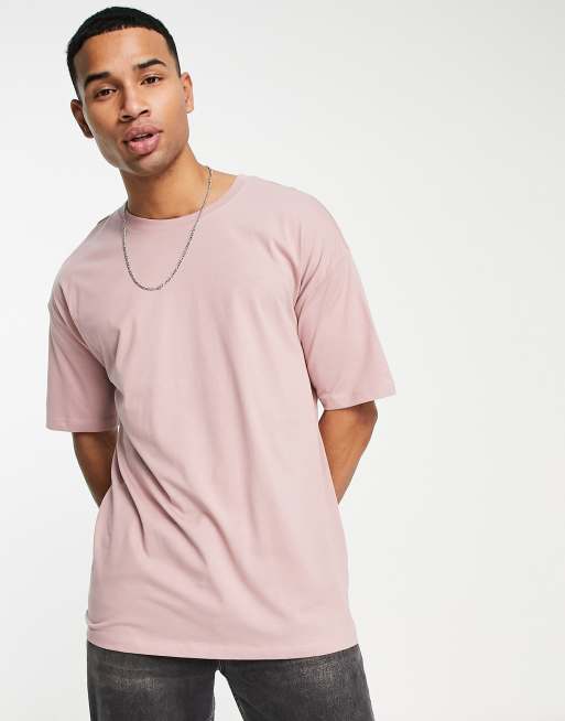 New Look – Rosa t-shirt i oversize-modell