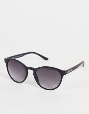 New Look round sunglasses in black