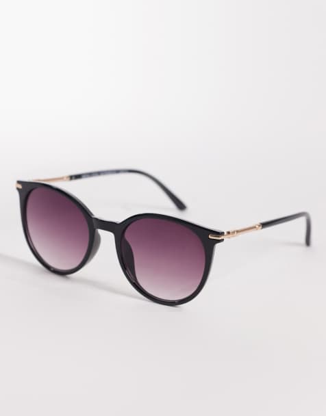 New Look round sunglasses in black - view 1