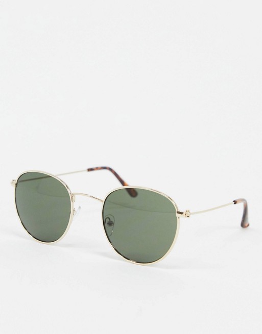 New Look round sunglasses in tortoiseshell