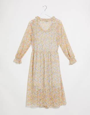 green ditsy floral dress new look
