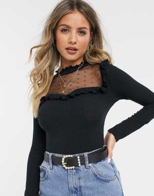 new look ruffle top