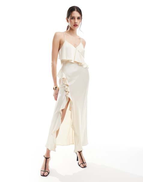 White wedding guest dress sales
