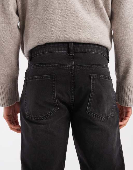 New Look - Ruimvallende jeans in zwart met wassing, 4 van 5