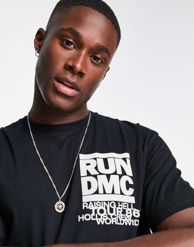 New Look Run DMC T-shirt in black