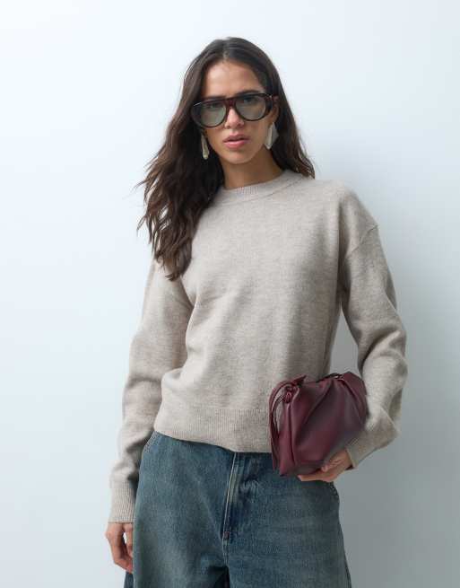 New Look Rundhalspullover in Mink, 5 von 5