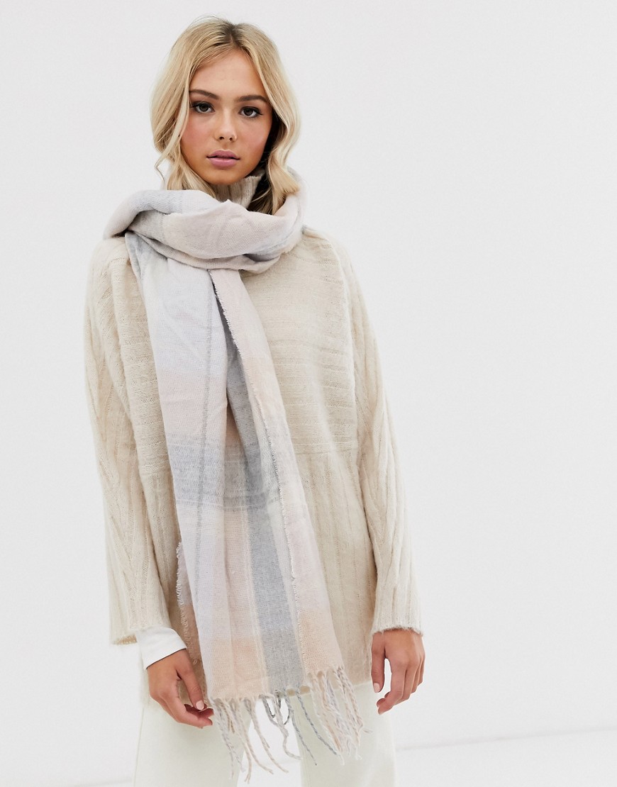 New Look – Rutig scarf-Rosa