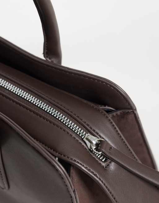 New Look sac bandoulière marron foncé, 3 de 4