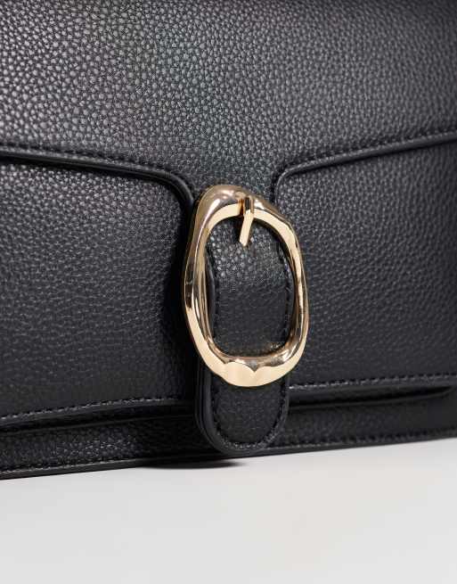 New Look sac porté épaule à boucle noir, 3 de 4