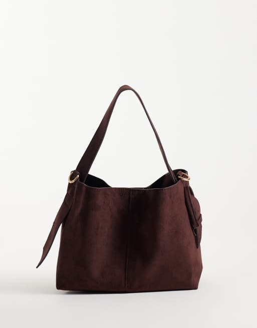 New Look sac seau marron foncé, 4 de 4