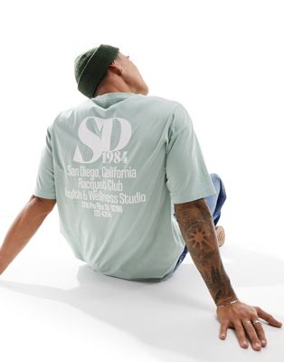 New Look San Diego t-shirt in mint green