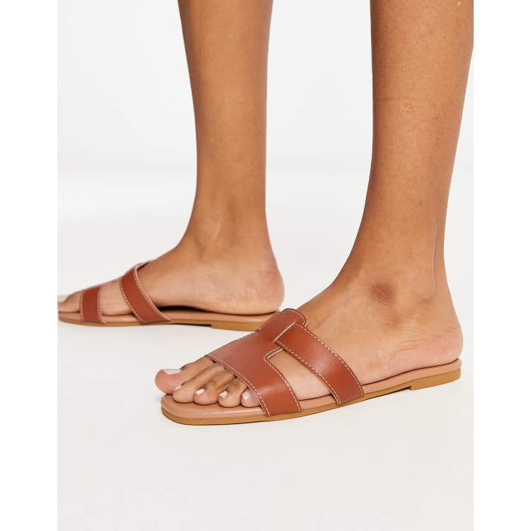 New look best sale tan sandals