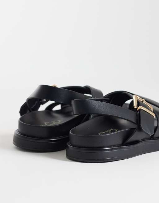 New Look – Sandalen in Schwarz mit Fersenriemen, 4 von 4