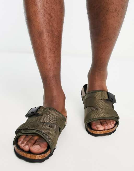 New Look - Sandalen met bandje in donker kaki, 2 van 4