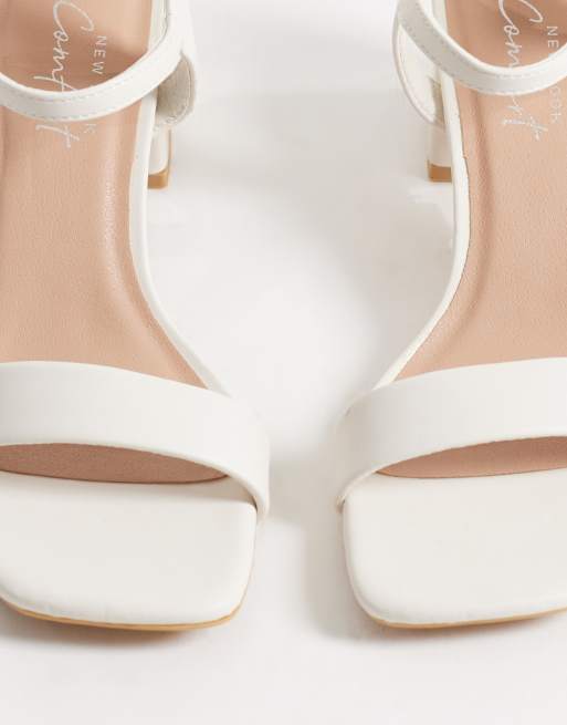 New Look - Sandalen met blokhak in crème, 2 van 4