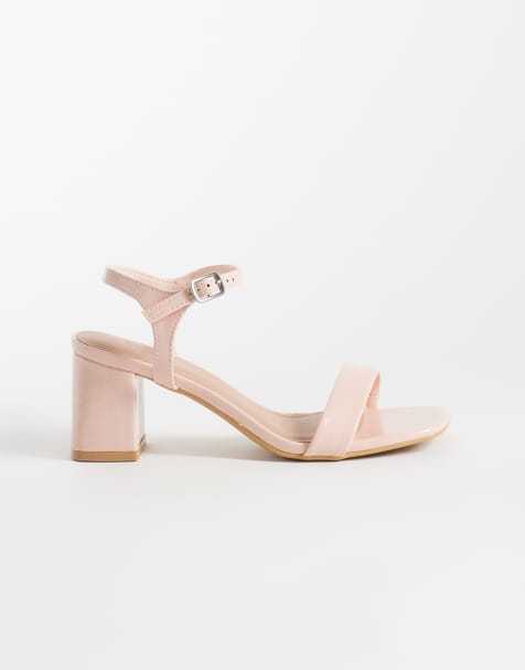New Look sandalen met blokhak in lichtroze - view 1