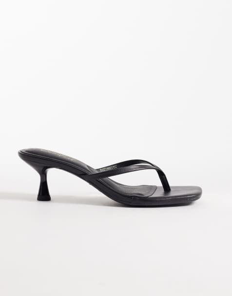 New Look - Sandales à entredoigt et petit talon - Noir - view 1