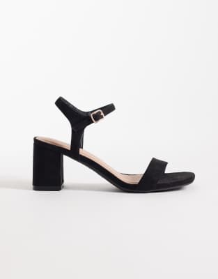 New Look - Sandales à talon carré - Noir