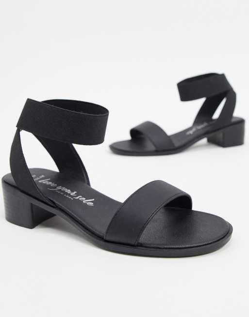 Sandale cheap elastique noir