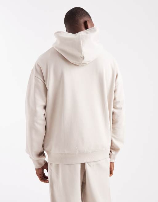 New Look – Sandfärgad huvtröja i oversize, 3 av 5