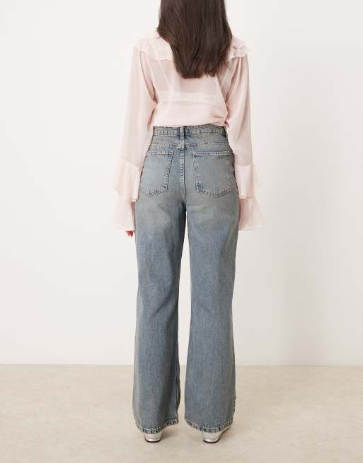 New Look – Santa – Niebieskie jeansy z szerokimi nogawkami, 2 z 5