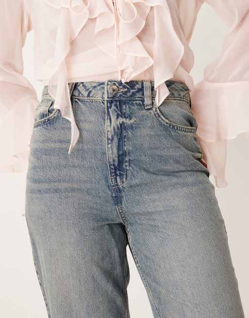New Look – Santa – Niebieskie jeansy z szerokimi nogawkami, 5 z 5