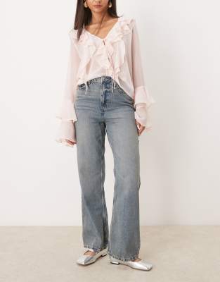 New Look Santa Wide Leg Jeans In Blue - Asos Jeans New In 31st October 2024