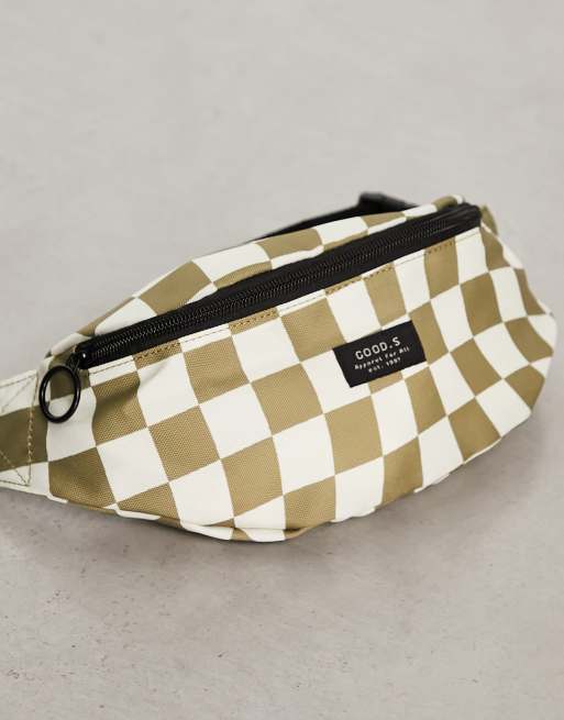 New Look – Saszetka w kratkę w kolorze khaki, 3 z 4