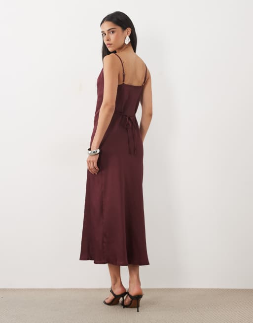denim midi dress with sleeves Puff Sleeve Button Down Belted Blue / S Australia Day it creates a balanced Black Romantic Wrap Dress, Size:37 SHORT