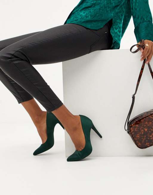 Escarpin vert foncé new arrivals